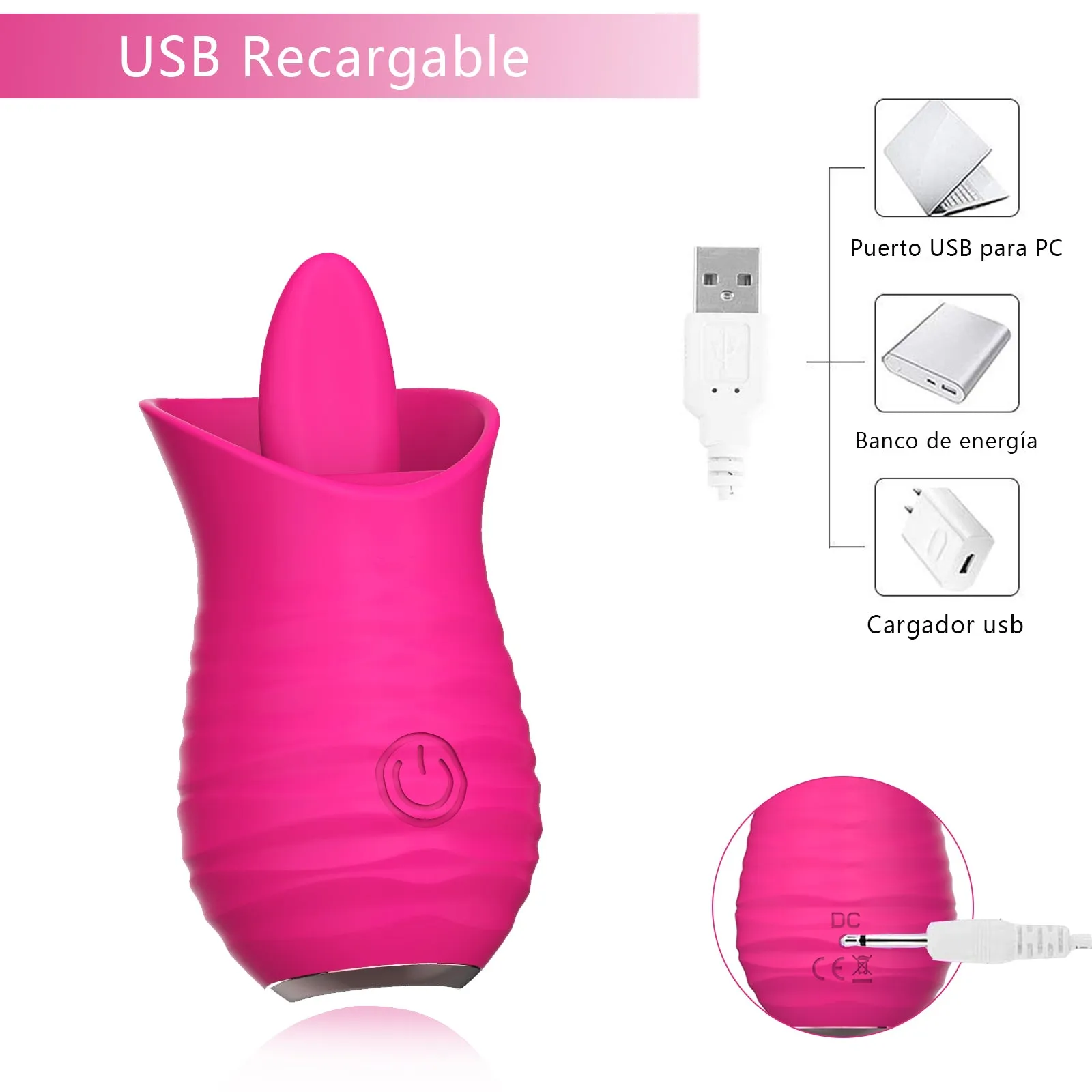 YW Clit Licking Rose Vibrator